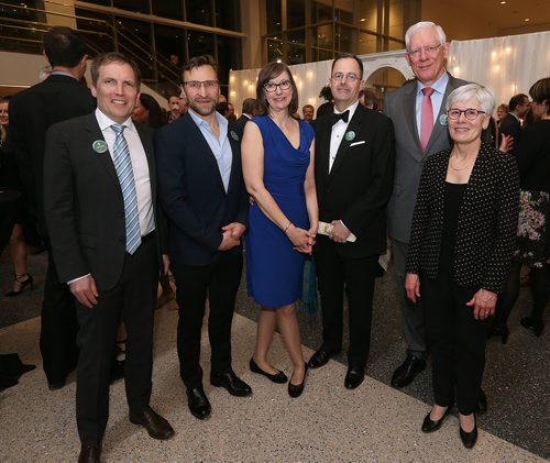 JASON HALSTEAD / WINNIPEG FREE PRESS

L-R: Leif Sigurdson, Edward Buchel, Vivienne Nickerson, Peter Nickerson, Michael West and Lydia West at the Health Sciences Centre Foundation's Savour Italy fundraiser on Feb. 24, 2018 at the RBC Convention Centre Winnipeg. (See Social Page)