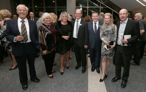 JASON HALSTEAD / WINNIPEG FREE PRESS

L-R: Paul Albrechtson, Mary Lou Albrechtson, Tina Jones (HSC Foundation board chair), Dr. Larry Tan, Jonathon Lyon (HSC Foundation president and CEO), Laura Hansch and Norbert Hansch at the Health Sciences Centre Foundation's Savour Italy fundraiser on Feb. 24, 2018 at the RBC Convention Centre Winnipeg. (See Social Page)