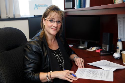 MIKE DEAL / WINNIPEG FREE PRESS
Daphne Penrose Manitoba Government Childrens Advocate in their temporary offices on Osborne Tuesday afternoon.
180306 - Tuesday, March 06, 2018.