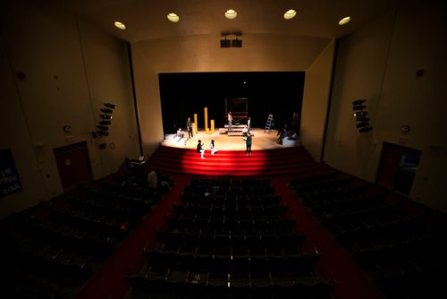 MIKAELA MACKENZIE / WINNIPEG FREE PRESS
The cast rehearses locally written rock opera Eastar at St. Mary's Academy in Winnipeg, Manitoba on Sunday, March 11, 2018.
 Mikaela MacKenzie / Winnipeg Free Press 11, 2018.