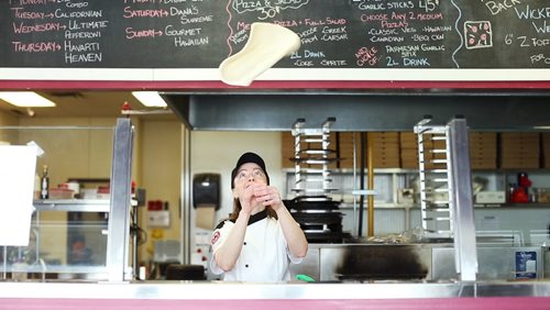 MIKAELA MACKENZIE / WINNIPEG FREE PRESS
Pizza at Diana's Cucina and Lounge in Winnipeg, Manitoba on Wednesday, March 14, 2018.
 Mikaela MacKenzie / Winnipeg Free Press 14, 2018.