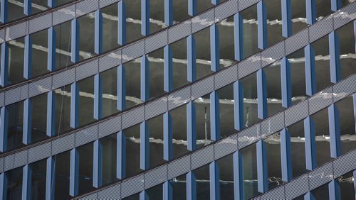 MIKE DEAL / WINNIPEG FREE PRESS
Windows have been installed in Tower 2 during a short tour of construction at True North Square, Friday March 16, 2018.
180316 - Friday, March 16, 2018.