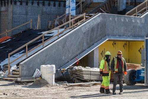 MIKE DEAL / WINNIPEG FREE PRESS
A short tour of construction at True North Square, Friday March 16, 2018.
180316 - Friday, March 16, 2018.
