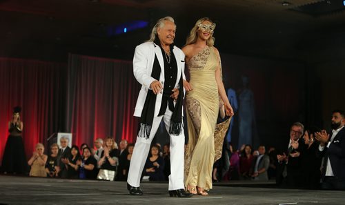 JASON HALSTEAD / WINNIPEG FREE PRESS

Peter Nygard takes the stage at the Nygard 50 Years in Fashion event at the RBC Convention Centre Winnipeg on March 16, 2018. The fashion show featured 25 breast cancer survivors, a celebration of Nygard employees on stage who have over 35 yrs service, and vintage clothing from Nygard's decades in business. Over 600 people attended the show, dinner and dance.