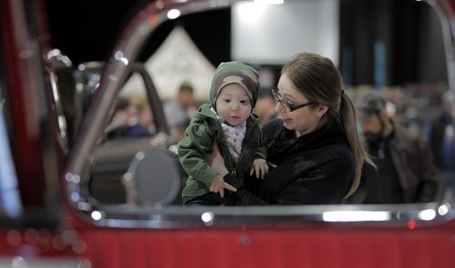 RUTH BONNEVILLE  /  WINNIPEG FREE PRESS

Body Patkau (11/2yrs) checks out a 1951 GMC Pro Street 1/2 ton truck with his mom at the World of Wheels car show at the Convention Centre Saturday.  


March 17, 2018