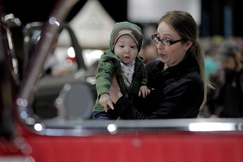 RUTH BONNEVILLE  /  WINNIPEG FREE PRESS

Body Patkau (11/2yrs) checks out a 1951 GMC Pro Street 1/2 ton truck with his mom at the World of Wheels car show at the Convention Centre Saturday.  


March 17, 2018