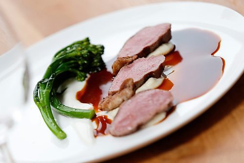 JOHN WOODS / WINNIPEG FREE PRESS
Lamb Loin - parsnip, sweetbreads, broccolini, labneh at Oxbow Sunday, March 18, 2018.