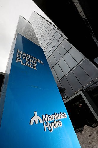 RUTH BONNEVILLE  /  WINNIPEG FREE PRESS

Dynamic photos of the Manitoba Hydro Building sign in front Hydro Building  at 360 Portage Ave.  

See story on Hydro Board.  

March 21,  2018