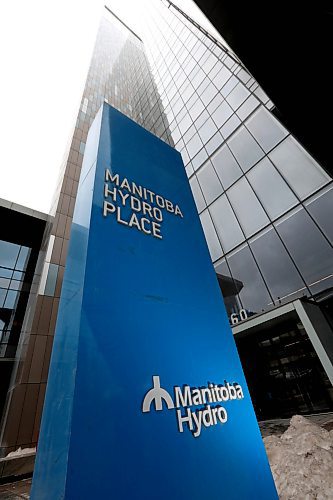 RUTH BONNEVILLE  /  WINNIPEG FREE PRESS

Dynamic photos of the Manitoba Hydro Building sign in front Hydro Building  at 360 Portage Ave.  

See story on Hydro Board.  

March 21,  2018