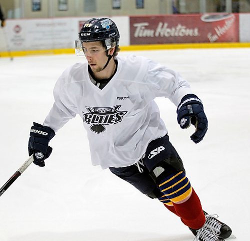 PHIL HOSSACK / WINNIPEG FREE PRESS - Winnipeg Blues Devon Skoleski. See story. - March 21, 2018