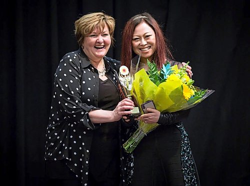 SUBMITTED PHOTO

L-R: Janice Lukes (city councillor, South Winnipeg-St. Norbert Ward ) and the recipient of the Distinguished Woman Award, Dr. Fang Wan (professor of marketing, Ross Johnson Research fellow, Asper School of Business, University of Manitoba), at the Manitoba Chinese Women's Association's annual International Women's Day celebration on March 10, 2018. (See Social Page)