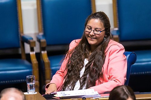 MIKAELA MACKENZIE / WINNIPEG FREE PRESS
MLA for Kewatinook, Judy Klassen, in the Legislative Chamber in Winnipeg on Wednesday, April 4, 2018.