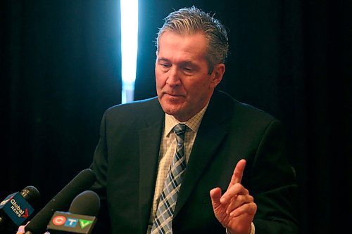 BORIS MINKEVICH / WINNIPEG FREE PRESS
Premier Brian Pallister talked to the media today in Room 204 of the Legislative Building about Manitobas Climate and Green Plan. April 6, 2018