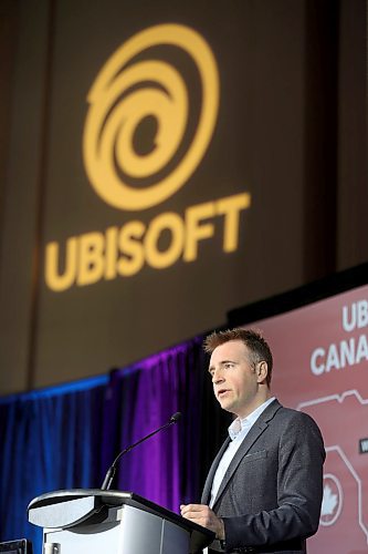 TREVOR HAGAN / WINNIPEG FREE PRESS
Ubisoft Canada CEO Yannis Mallat, announcing upcoming plans to open a studio in Winnipeg, Friday, April 6, 2018.