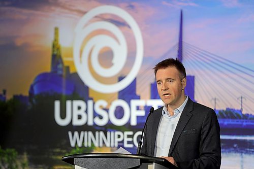 TREVOR HAGAN / WINNIPEG FREE PRESS
Ubisoft Canada CEO Yannis Mallat, announcing upcoming plans to open a studio in Winnipeg, Friday, April 6, 2018.