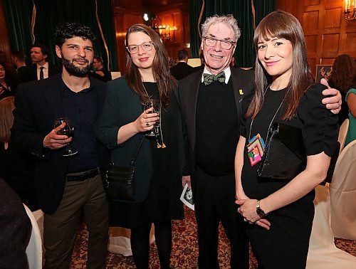 JASON HALSTEAD / WINNIPEG FREE PRESS

L-R: Artists Ufuk Gueray, Erica Mendritzki, Richard Holden and Dominique Rey at the biennial Border Crossings magazine fundraising gala, Dreams & Nightmares, on March 17, 2018 at the Hotel Fort Garry. (See Social Page)