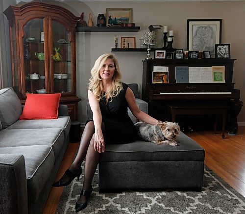 PHIL HOSSACK / WINNIPEG FREE PRESS - Jennifer Hanson poses in her home Tuesday. See Dave Sanderson's story.  - April 10, 2018