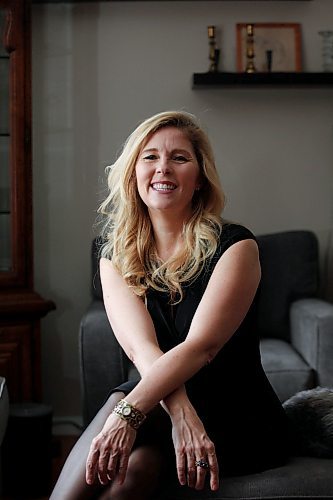 PHIL HOSSACK / WINNIPEG FREE PRESS - Jennifer Hanson poses in her home Tuesday. See Dave Sanderson's story.  - April 10, 2018