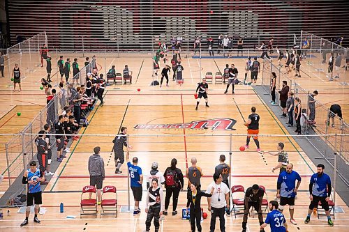 MIKAELA MACKENZIE / WINNIPEG FREE PRESS
Canadian national team dodgeball trials are held at the Duckworth Centre in Winnipeg on Friday, April 13, 2018. 
Mikaela MacKenzie / Winnipeg Free Press 2018.