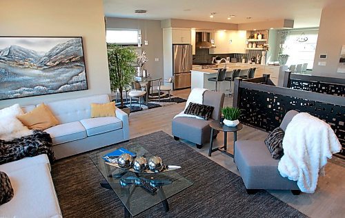 BORIS MINKEVICH / WINNIPEG FREE PRESS
NEW HOMES - 6 Wildflower Way in Sage Creek. View from the back living room onto the open concept deign. TODD LEWYS STORY. April 16, 2018