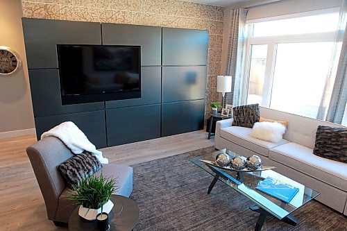 BORIS MINKEVICH / WINNIPEG FREE PRESS
NEW HOMES - 6 Wildflower Way in Sage Creek. Custom wall unit for big screen tv in the back living room. TODD LEWYS STORY. April 16, 2018