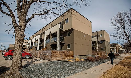 MIKE DEAL / WINNIPEG FREE PRESS
Developer Andrew Marquess is facing off with creditors again, this time over the Terra Commons condo project, located behind the old Lincoln Hotel. Its alleged he stiffed more contractors to the tune of about $1.5 million on that project.
180418 - Wednesday, April 18, 2018.