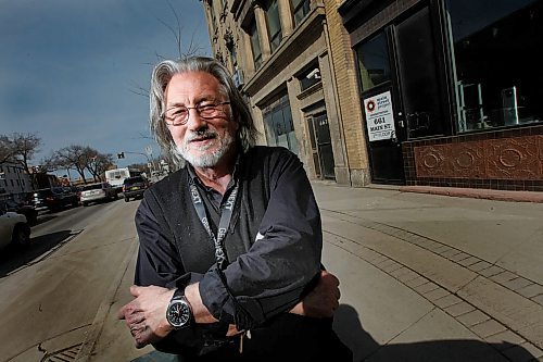 PHIL HOSSACK / WINNIPEG FREE PRESS - Formerly homeless himself, Al Wiebe poses outside the Mains Street Project where he was signing in volunteers conducting the Street Survey. See Ryan's story. - April 18, 2018