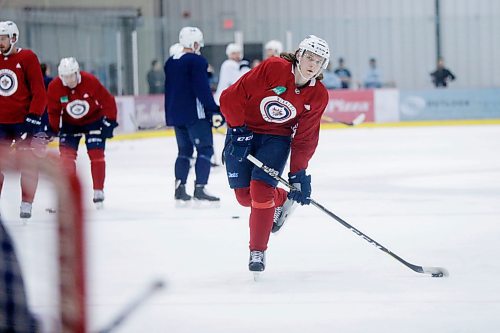 MIKAELA MACKENZIE / WINNIPEG FREE 
Defenseman Sami Niku skates during Jets practice at the MTS Iceplex in Winnipeg on Thursday, April 19, 2018. 
Mikaela MacKenzie / Winnipeg Free Press 2018.