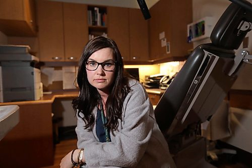 RUTH BONNEVILLE / WINNIPEG FREE PRESS


Feature on the evolution of sexual assault support and care in Manitoba.
The Sexual Assault clinic is located in private, nondescript suite at HSC. 
Photo of Ashley Smith, Coordinator of the program and forensic nurse, in examining room at clinic.  

See Jane Gerster  | Health Reporter 

April 23,  2018
