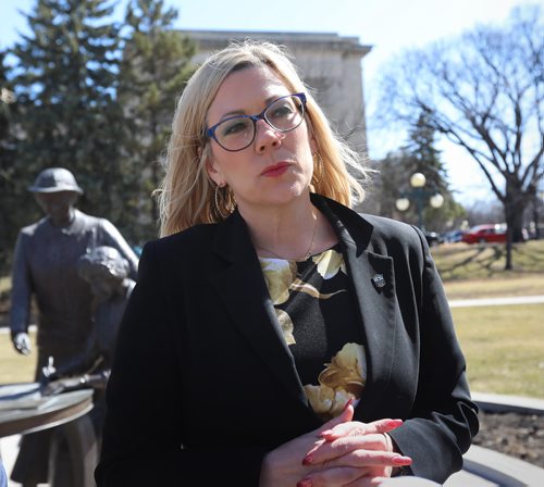 RUTH BONNEVILLE / WINNIPEG FREE PRESS

The Manitoba Government announces launch of Intake for community development programs at the Nellie McClung Memorial, southwest grounds, Legislative Building Thursday.  

Sustainable Development Minister Rochelle Squires, minister responsible for the status of women, talks to the media after announcement.  

See Nick Martin story.

April 26,  2018

