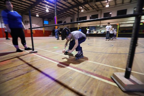RUTH BONNEVILLE / WINNIPEG FREE PRESS

Grayson Speirs (7yrs) does the limbs dance as he bends forward to roll under a bar while roller skating during a friends birthday party at Wheelies Roller Rink Saturday.  Story on how the rink will be closing its doors on Monday.  

See story by Jessica 

April 28,  2018
