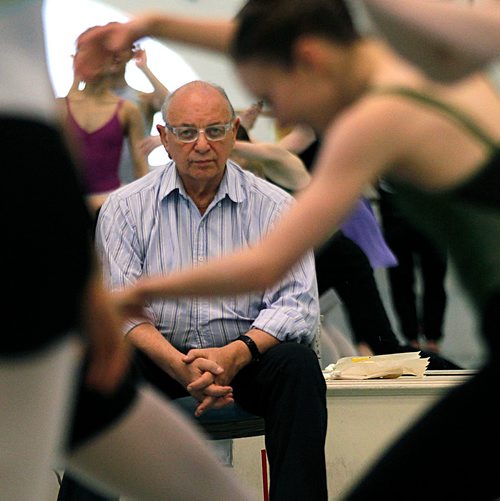 PHIL HOSSACK / WINNIPEG FREE PRESS - Buenos Aires Choreographer Mauricio Wainrot casts a critical eye over the RWB rehearsal Monday afternoon. - April 30, 2018