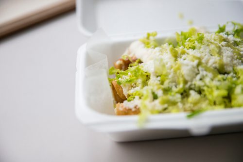 MIKAELA MACKENZIE / WINNIPEG FREE PRESS
Flautas at the Sargent Taco Shop in Winnipeg on Tuesday, May 1, 2018. The shop makes authentic Mexican takeout food.
Mikaela MacKenzie / Winnipeg Free Press 2018.