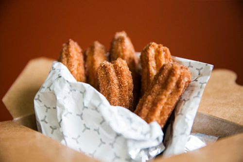 MIKAELA MACKENZIE / WINNIPEG FREE PRESS
Churros at the Sargent Taco Shop in Winnipeg on Tuesday, May 1, 2018. The shop makes authentic Mexican takeout food.
Mikaela MacKenzie / Winnipeg Free Press 2018.