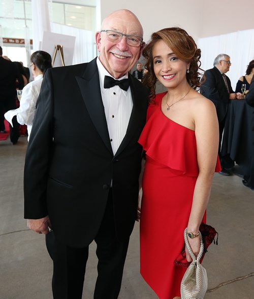 JASON HALSTEAD / WINNIPEG FREE PRESS
L-R: Rodney Steiman (Dominion Accounting and Tax Service and Variety partner and donor) and Tess Salvador at Variety's 2018 Gold Heart Gala at the RBC Convention Centre Winnipeg on April 14, 2018. (See Social Page)