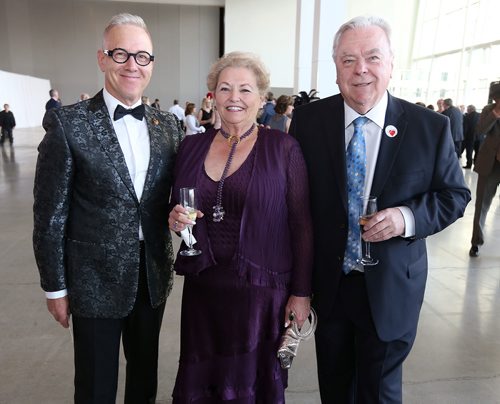 JASON HALSTEAD / WINNIPEG FREE PRESS

L-R: Louis Trepel (Variety international ambassador), Shirley Liba and Terry Prychitko at Variety's 2018 Gold Heart Gala at the RBC Convention Centre Winnipeg on April 14, 2018. (See Social Page)