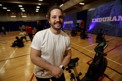 TREVOR HAGAN / WINNIPEG FREE PRESS
Cole Vincent, from Canadian Sport Centre Manitoba in Duckworth Centre. 100 athletes from qualifying events in Saskatoon, Brandon and Winnipeg participated in the RBC Training Ground at the University of Winnipeg, Saturday, May 5, 2018.
