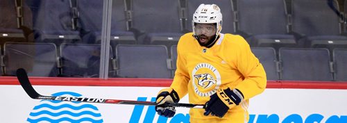 BORIS MINKEVICH / WINNIPEG FREE PRESS
Nashville Predators #76 P. K. Subban in team skate today. MIKE MCINTYRE May 7, 2018