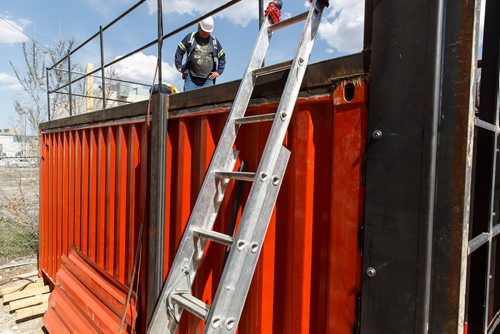 MIKE DEAL / WINNIPEG FREE PRESS
The manufacturing of the pop-up toilet at Keiths custom Sheet Metal shop. 
180507 - Monday, May 07, 2018.