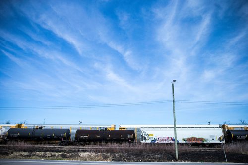 MIKAELA MACKENZIE / WINNIPEG FREE PRESS
Burnt grass by the CN tracks along Wilkes Avenue in Winnipeg on Tuesday, May 8, 2018. 
Mikaela MacKenzie / Winnipeg Free Press 2018.