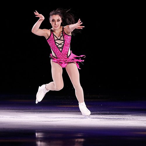 PHIL HOSSACK / WINNIPEG FREE PRESS - Gabrielle Daleman, a World Bronze Medalist in the opening act of Stars on Ice Wednesday evening. MAY 9, 2018.