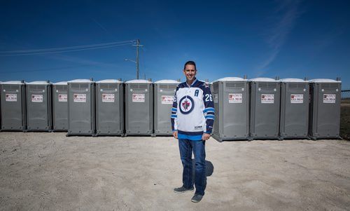 MIKE DEAL / WINNIPEG FREE PRESS
Steven Moon, president of King's Services, bought the existing port-a-potty business some 15 years ago, and grew it from a one-truck operation into a business with over 1,000 portable toilets and a staff of close to forty.
180510 - Thursday, May 10, 2018.