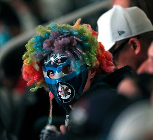 PHIL HOSSACK / WINNIPEG FREE PRESS - Jets Fans at Bell/MTS Place were intense as the Winnipeg Jets took on the Nashville Predators Thursday evening. - MAY 10, 2018.