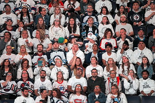 PHIL HOSSACK / WINNIPEG FREE PRESS - Jets Fans filled Bell/MTS Place with intesity as the Jets ttook on the Nashville Predators Thursday evening. - MAY 10, 2018.