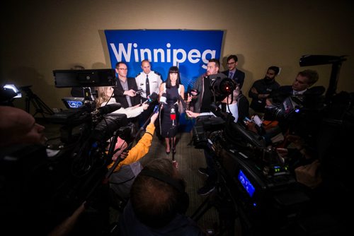 MIKAELA MACKENZIE / WINNIPEG FREE PRESS
Dayna Spiring, president and CEO of Economic Development Winnipeg announces a new ticketing policy for the whiteout street party this Saturday in Winnipeg on Friday, May 11, 2018. 
Mikaela MacKenzie / Winnipeg Free Press 2018.