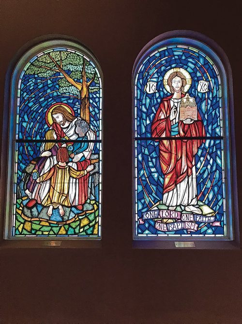 Canstar Community News Over the years, the Holy Eucharist Parish has added a wide range of stained glass windows to their church. (SHELDON BIRNIE/CANSTAR/THE HERALD)