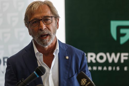 MIKE DEAL / WINNIPEG FREE PRESS
GrowForce Holdings a new Canadian cannabis company held an announcement in their newly purchased facility in the St. Boniface Industrial Park, an old meat processing facility which has sat empty for about eight years.
Bob Silver a member of the Board of Directors at GrowForce during the announcement.
180515 - Tuesday, May 15, 2018.