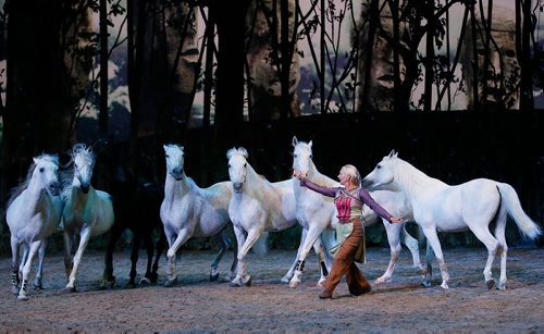 JOHN WOODS / WINNIPEG FREE PRESS
Performers entertain at the Cavalia Odysseo Tuesday, May 15, 2018.