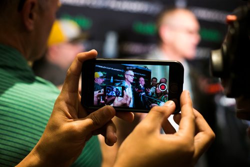 MIKAELA MACKENZIE / WINNIPEG FREE PRESS
Coach Paul Maurice talks to the media in Las Vegas on Tuesday, May 15, 2018.
Mikaela MacKenzie / Winnipeg Free Press 2018.