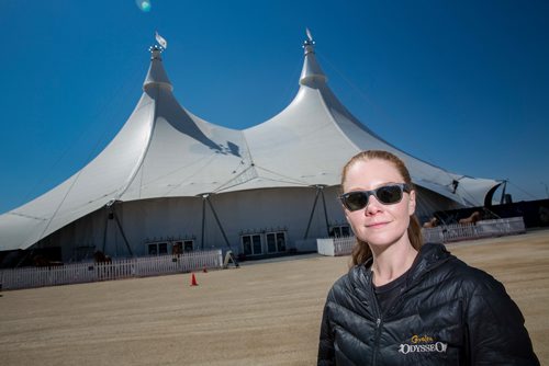 MIKE DEAL / WINNIPEG FREE PRESS
Aurelie Vozak, the logistics director of Odysseo by Cavalia.  
180516 - Wednesday, May 16, 2018.